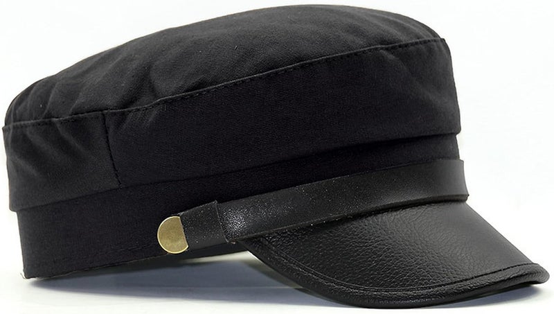 Brcus Mens Womens Newsboy Cap Yacht Captain Sailor Hat Cabbie Baker Boy Peaked Beret - Image 3